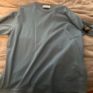 Stone Island Teal Crewneck Tee